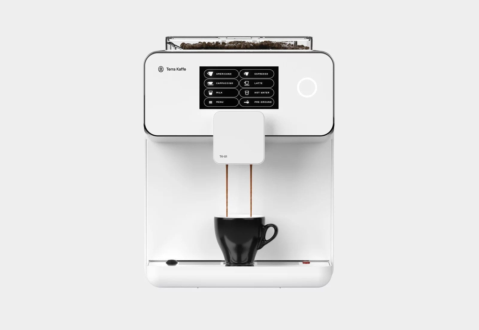 terra kaffe tk 01 espresso machine – white terra kaffe tk 01 espresso machine – white