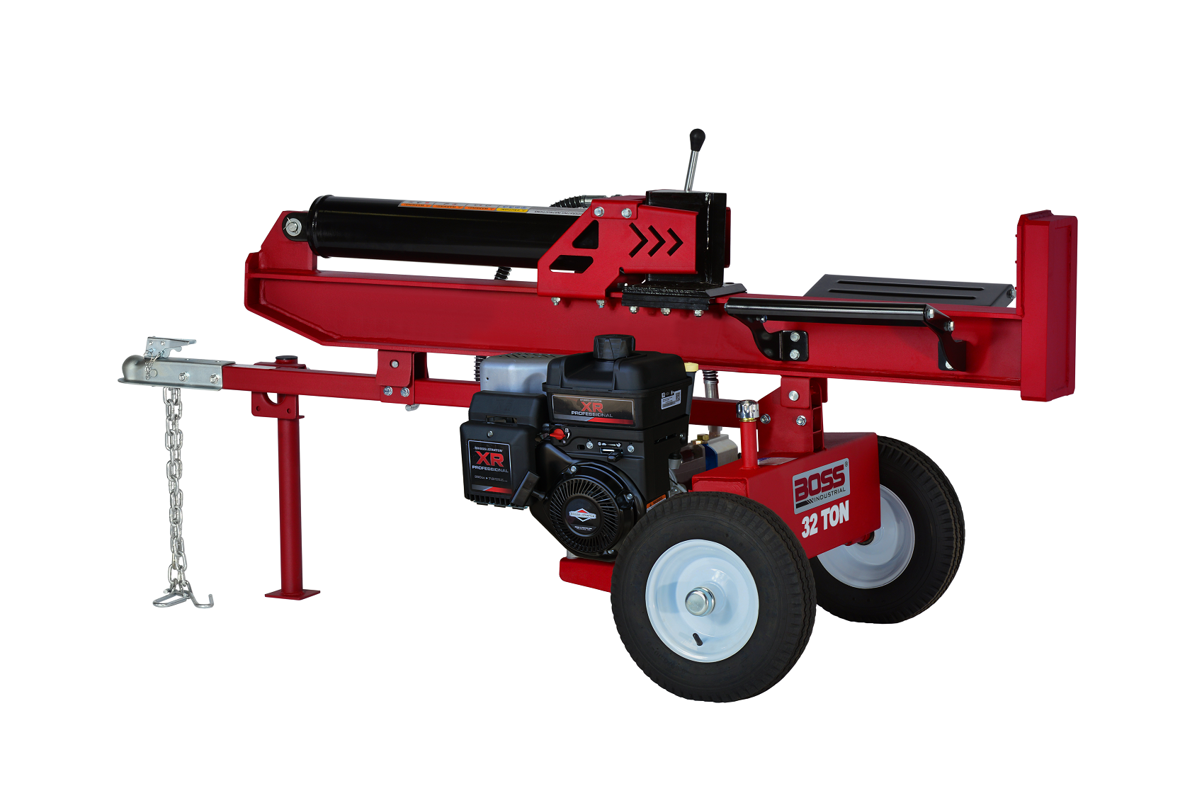 boss industrial 32 ton horizontal/vertical gas log splitter (wd32t)