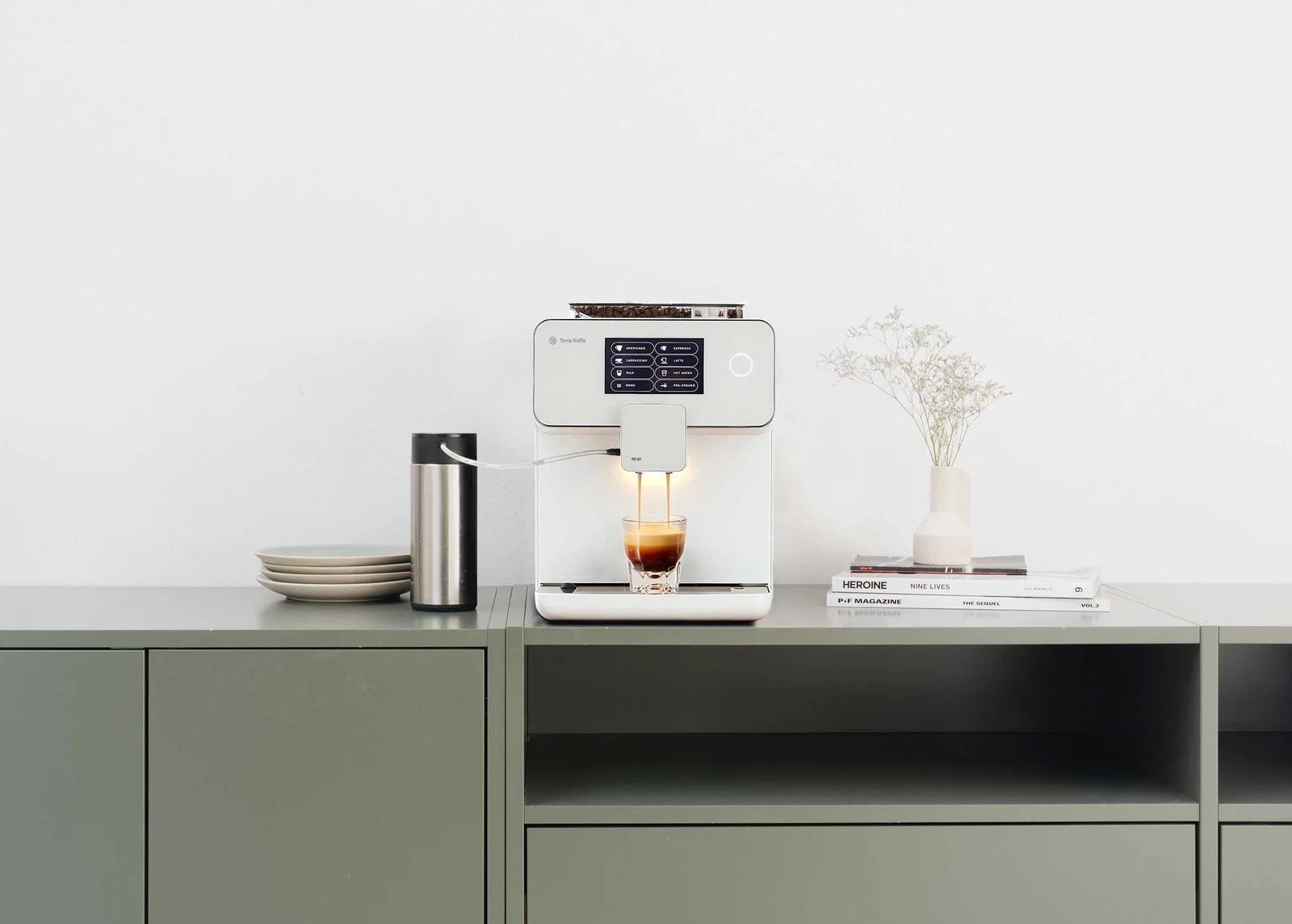 terra kaffe tk 01 espresso machine – white terra kaffe tk 01 espresso machine – white