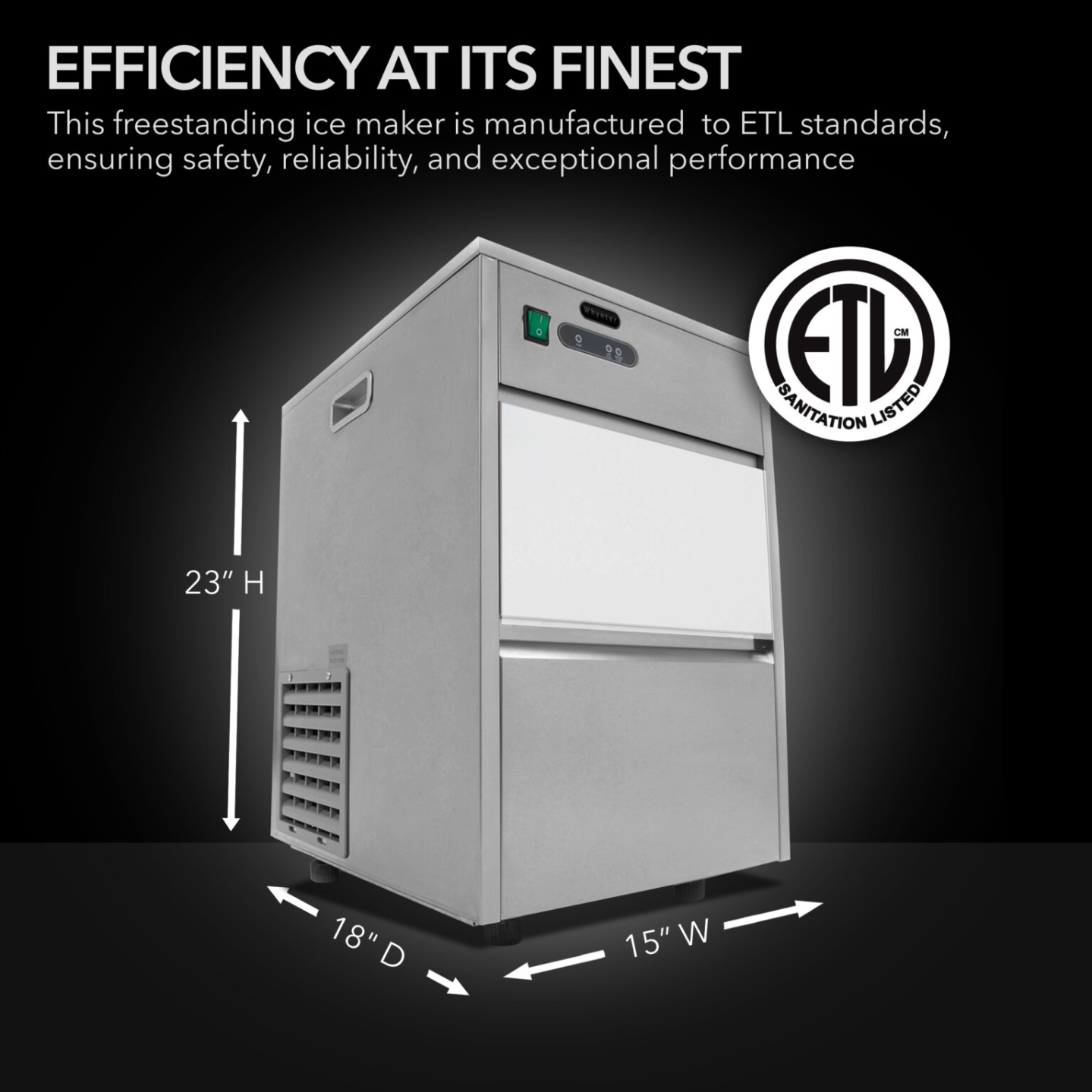 whynter fim 450hs freestanding ice maker
