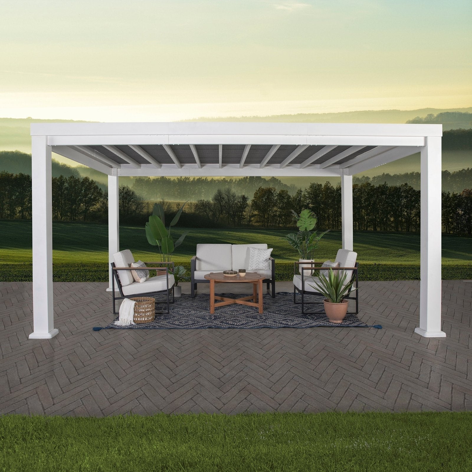 14×12 windham modern steel pergola with sail shade soft canopy 14×12 windham modern steel pergola with sail shade soft canopy