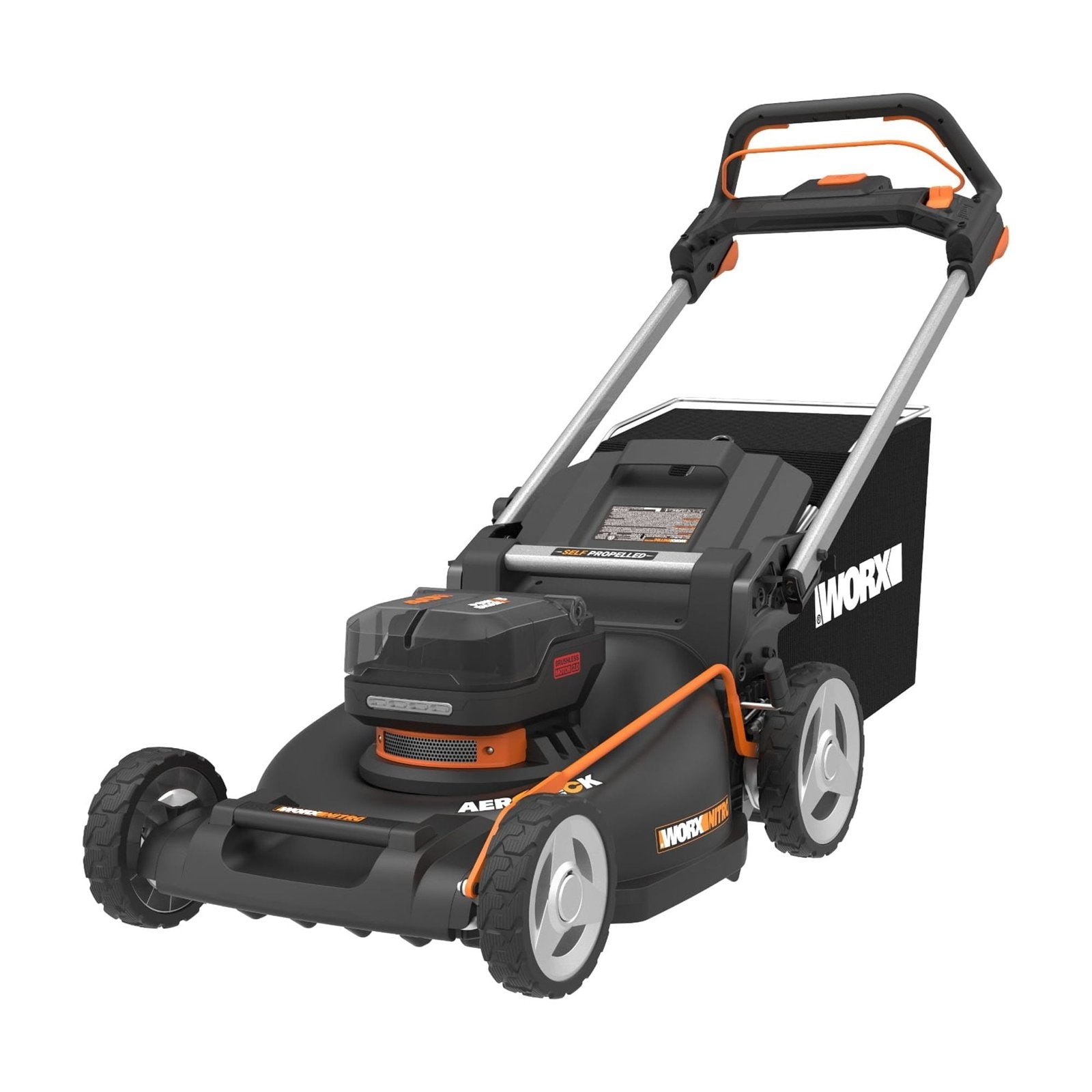 worx nitro wg760 40v 21″ cordless self propelled lawn mower with brushless motor (batteries & charger included) worx nitro wg760 40v 21″ cordless self propelled lawn mower with brushless motor (batteries & charger included)