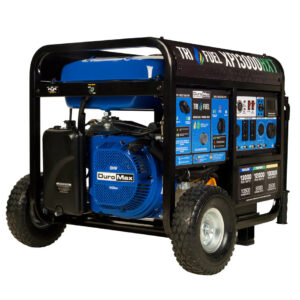 duromax xp13000hxt 13,000 watt electric start tri fuel portable generator w/ co alert