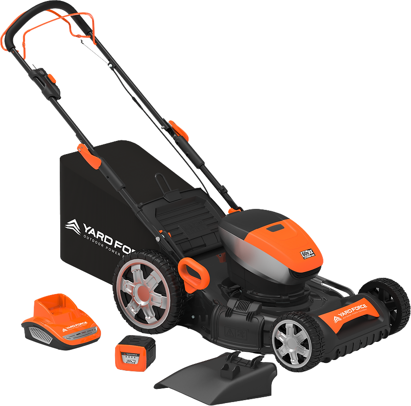 yard force yf60vrx lawn mower 21″ w/ lithium ion battery and fast charger 60v new yard force yf60vrx lawn mower 21″ w/ lithium ion battery and fast charger 60v new