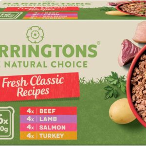 harringtons complete wet tray grain free hypoallergenic adult dog food classics bumper pack 16x400g