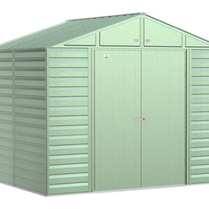 arrow 10×8 select metal shed kit – sage green