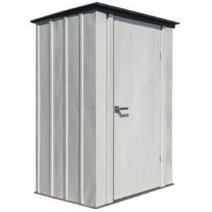 arrow 4×3 spacemaker patio shed kit – gray