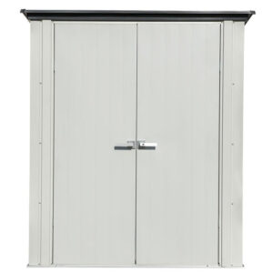 arrow 5×3 spacemaker patio shed kit – gray