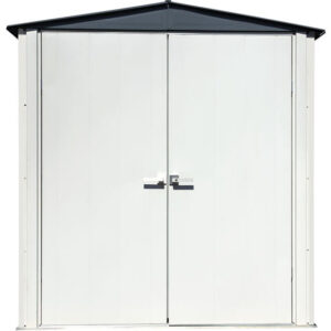 arrow 6×3 spacemaker patio shed kit – gray