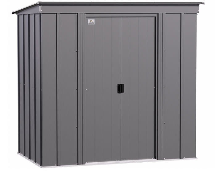 arrow 6×4 classic steel storage shed kit – charcoal arrow 6×4 classic steel storage shed kit – charcoal