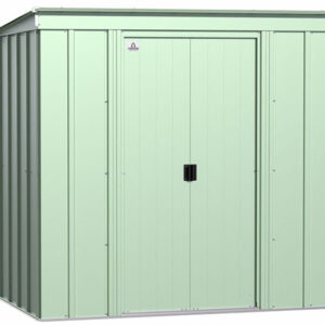 arrow 6×4 classic steel storage shed kit – sage green