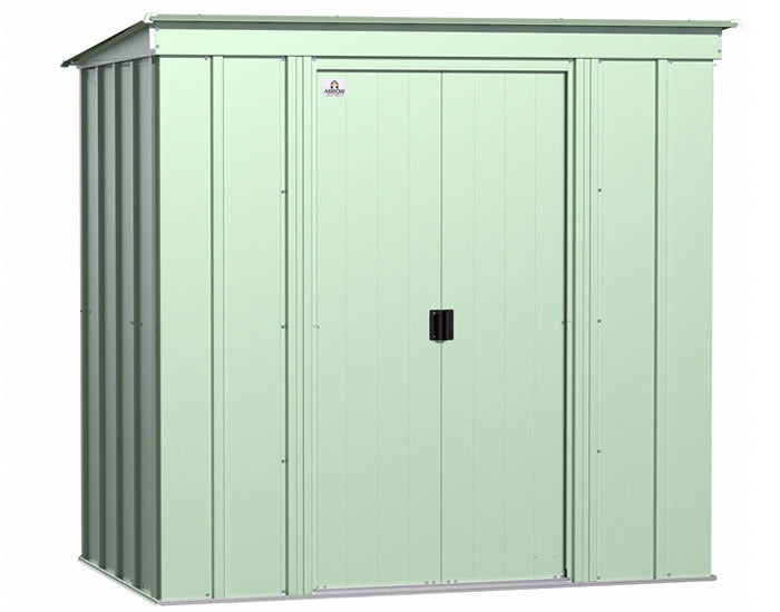 arrow 6×4 classic steel storage shed kit – sage green arrow 6×4 classic steel storage shed kit – sage green
