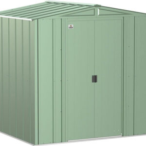 arrow 6×5 classic steel shed kit – sage green