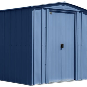 arrow 6×5 classic steel shed kit – blue grey