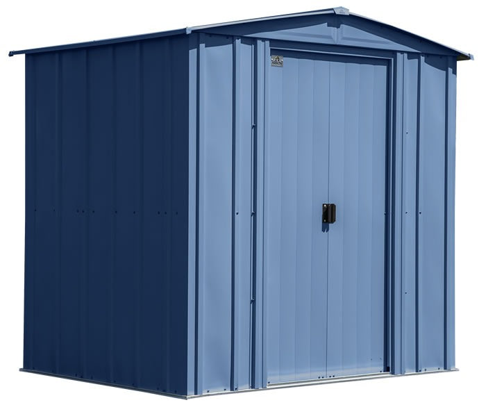arrow 6×5 classic steel shed kit – blue grey arrow 6×5 classic steel shed kit – blue grey