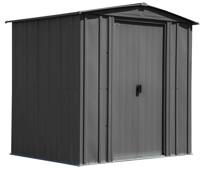 arrow 6×5 classic steel shed kit – charcoal arrow 6×5 classic steel shed kit – charcoal