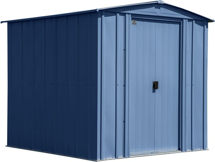 arrow 6×7 classic steel shed kit – blue gray arrow 6×7 classic steel shed kit – blue gray