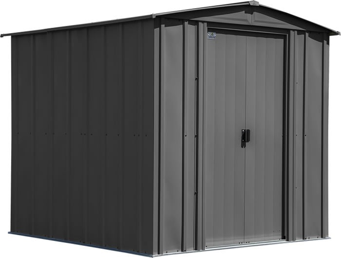 arrow 6×7 classic steel shed kit – charcoal arrow 6×7 classic steel shed kit – charcoal