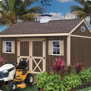 brookfield 16×12 wood storage shed kit – all pre cut