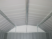 Arrow 10 ft x 14 ft Lexington Galvanized Steel Storage Shed D1 1