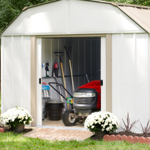 Arrow 10 ft x 14 ft Lexington Galvanized Steel Storage Shed D2