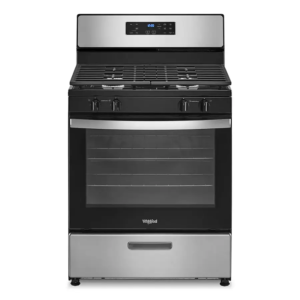 whirlpool 5.1 cu. ft. freestanding gas range with broiler drawer
