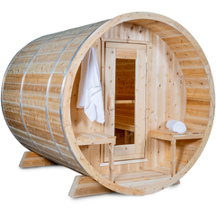 dundalk canadian timber serenity barrel sauna ctc2245w