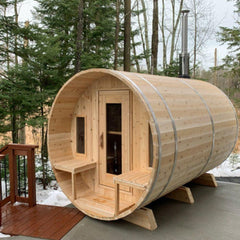 dundalk canadian timber tranquility barrel sauna ctc2345