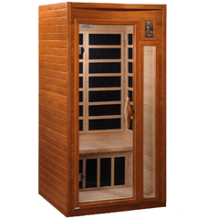 dynamic sauna barcelona 1 2 person low emf (under 8mg) far infrared sauna (canadian hemlock)