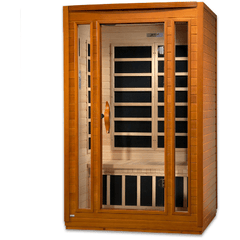 dynamic sauna san marino 2 person low emf (under 8mg) far infrared sauna (canadian hemlock)