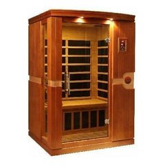 dynamic sauna venice 2 person low emf (under 8mg) far infrared sauna (canadian hemlock)