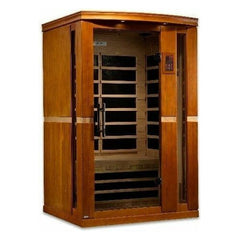 dynamic sauna vittoria 2 person low emf (under 8mg) far infrared sauna (canadian hemlock)