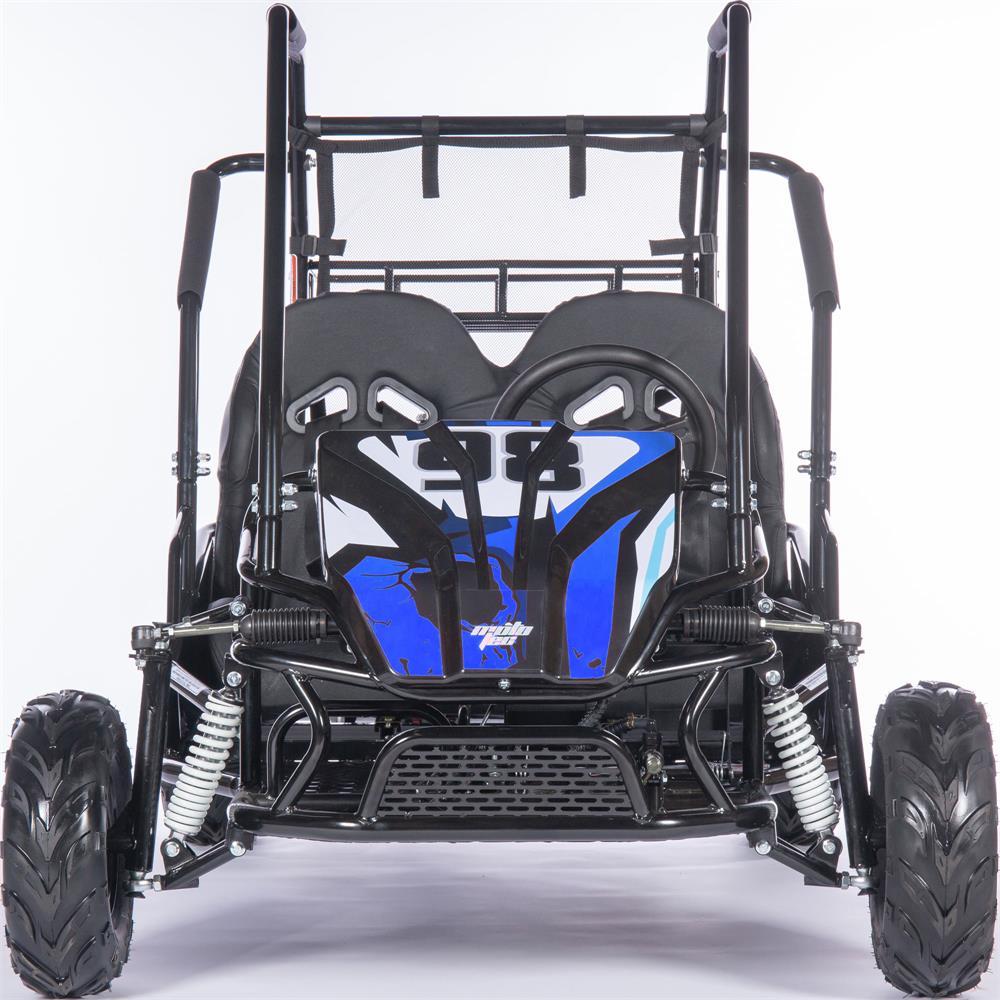 mototec mud xl 212cc 2 seat go kart full suspension