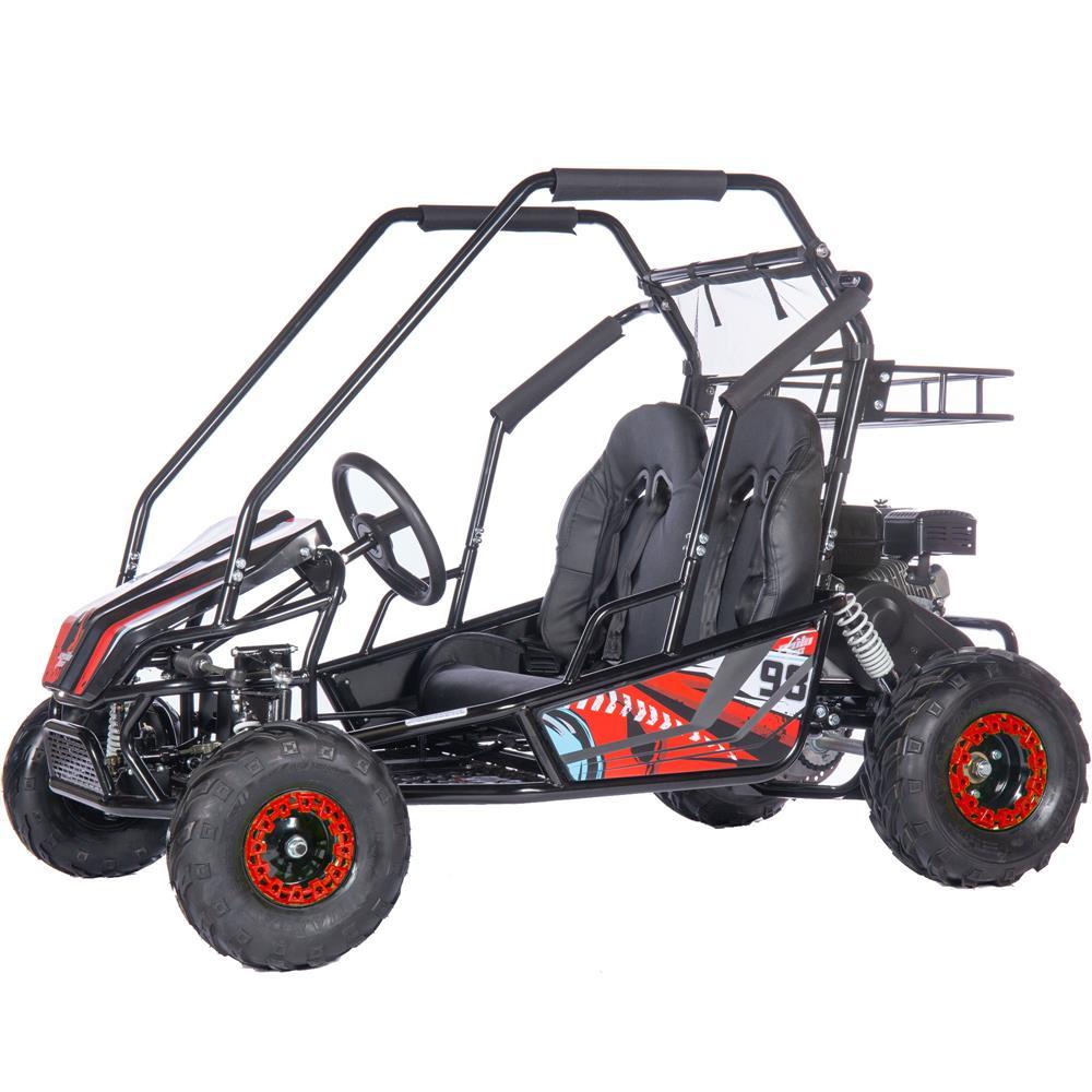 mototec mud xl 212cc 2 seat go kart full suspension