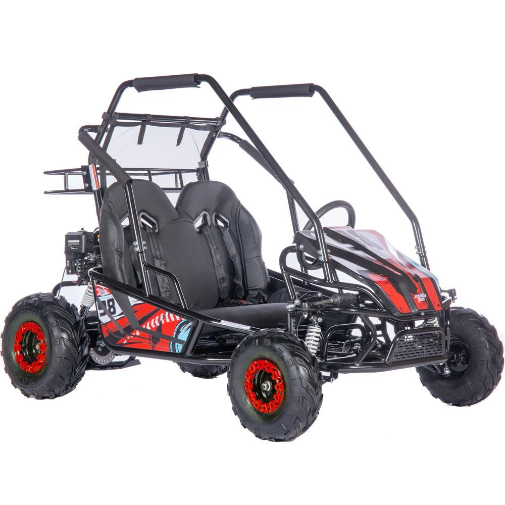 mototec mud xl 212cc 2 seat go kart full suspension