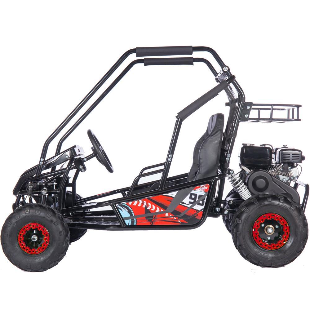 mototec mud xl 212cc 2 seat go kart full suspension