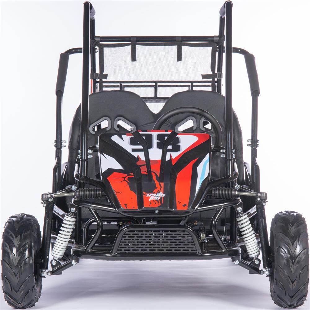 mototec mud xl 212cc 2 seat go kart full suspension