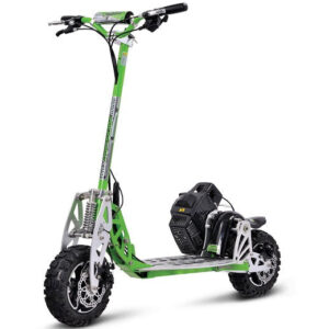 mototec uberscoot evo 70x green speed gas scooter