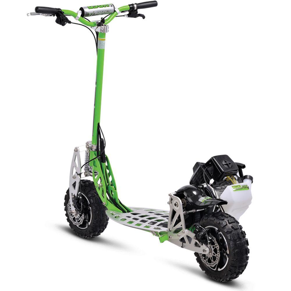 mototec uberscoot evo 70x green speed gas scooter