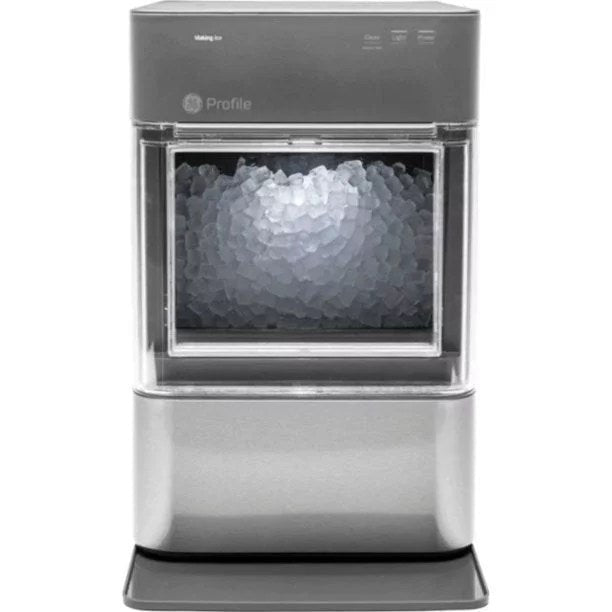 ge profile – opal 2.0 24 lb. portable ice maker with nugget ice production and built in wifi – stainless steel ge profile – opal 2.0 24 lb. portable ice maker with nugget ice production and built in wifi – stainless steel