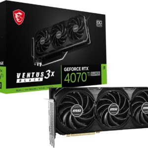 msi geforce rtx 4070 ti super ventus 3x 16gb gddr6x graphics card