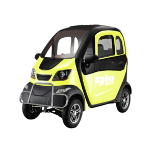 gio golf enclosed mobility scooter 60v 1200w, top speed 18mph, range up to 30 miles, backup camera, heater, fan, alarm, media center, 500lb load capacity