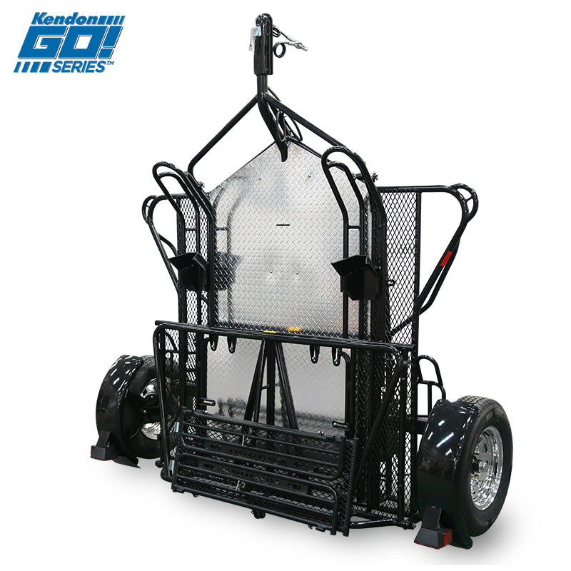 go! series dual rail ride up folding motorcycle trailer discounted