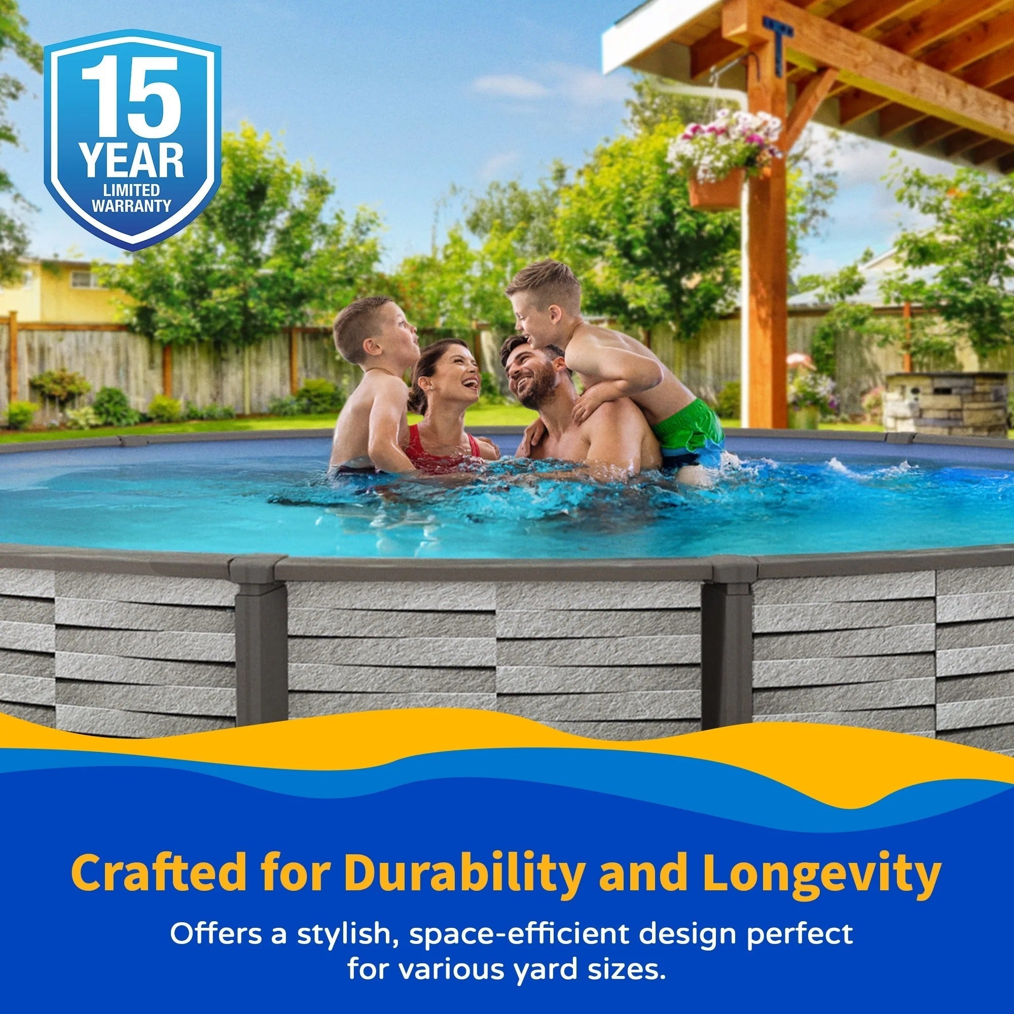 blue wave affinity 24 ft round 52 in deep 7 in top rail resin swimming pool package blue wave affinity 24 ft round 52 in deep 7 in top rail resin swimming pool package