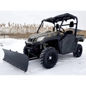 650cc 4×4 utv utility vehicle with snow plow & disc brakes – atv comrade 650 – blue cgr comrade 650 plow