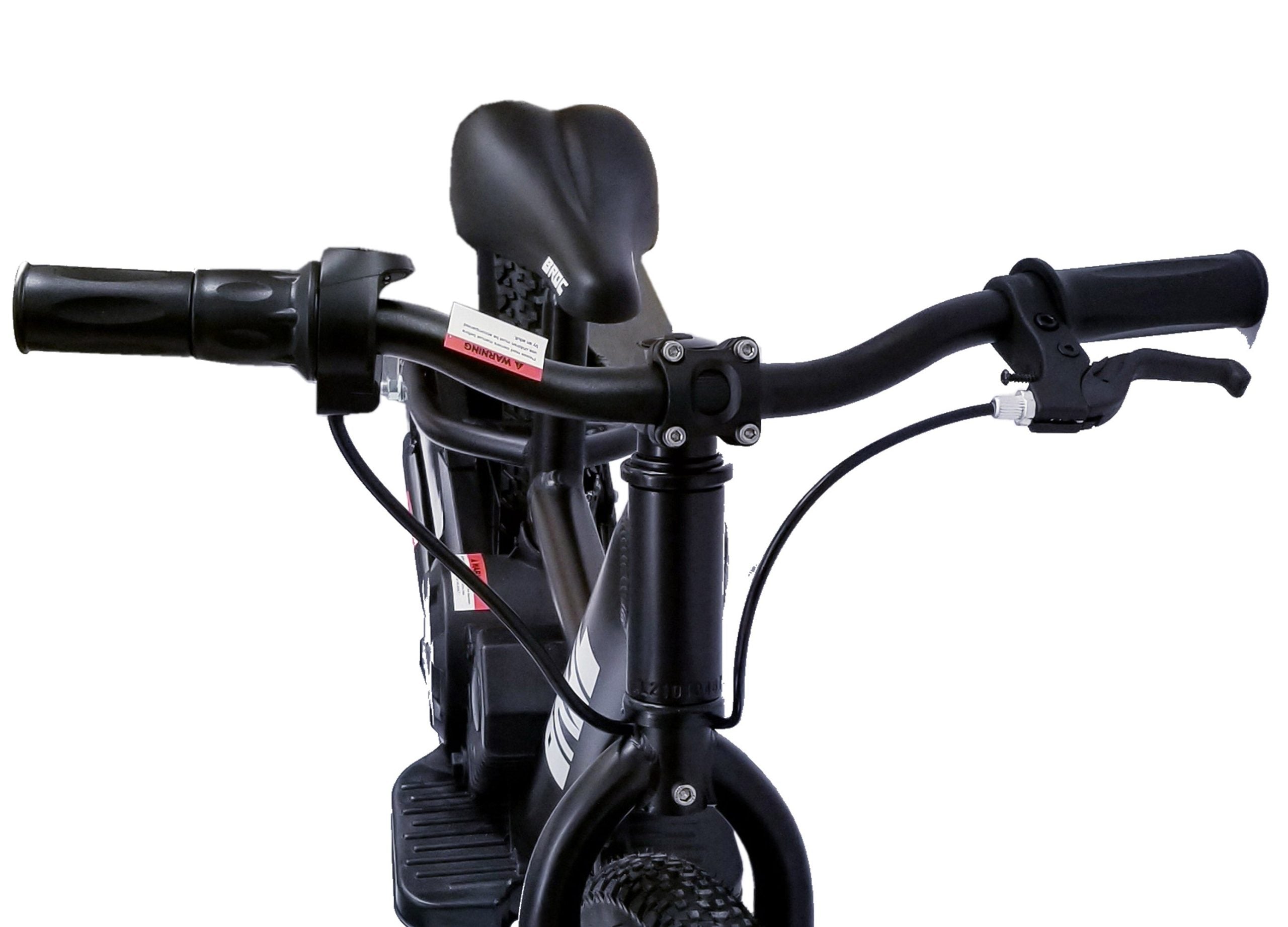 brocusa 16 inch balance e bike black | free shippin