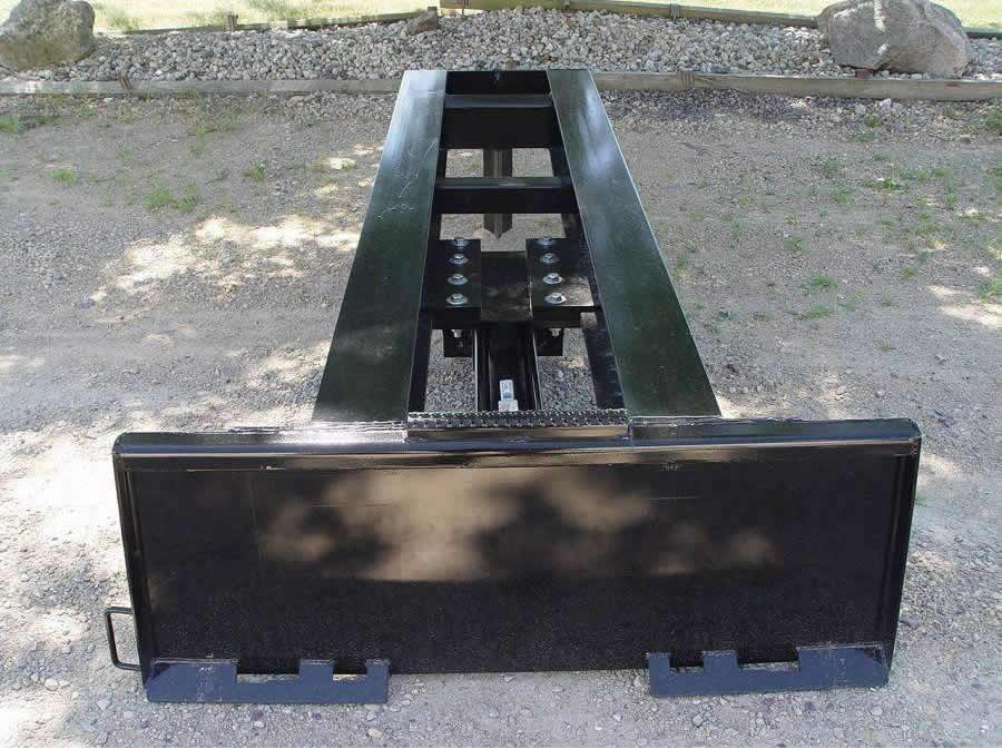24 ton twin beam upside down skid steer log splitter (tb424)