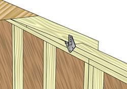 Brandon 12×12 Wood Storage Shed Kit – ALL Pre-Cut Metal Hurricane Truss Hangers