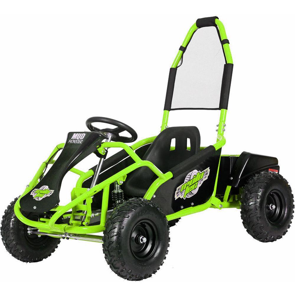 mototec mud monster 48v/12ah 1000w full suspension electric go kart mt gk mud 1000w