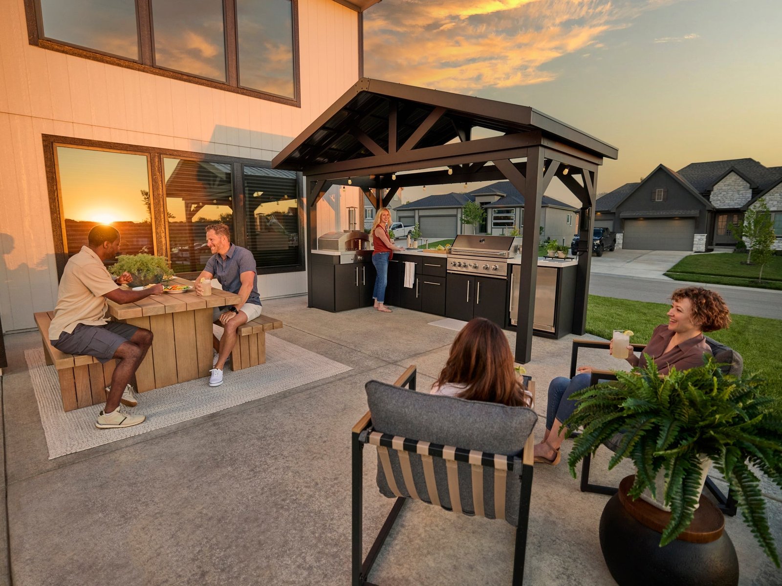 lancaster l shape outdoor kitchen lancaster l shape outdoor kitchen
